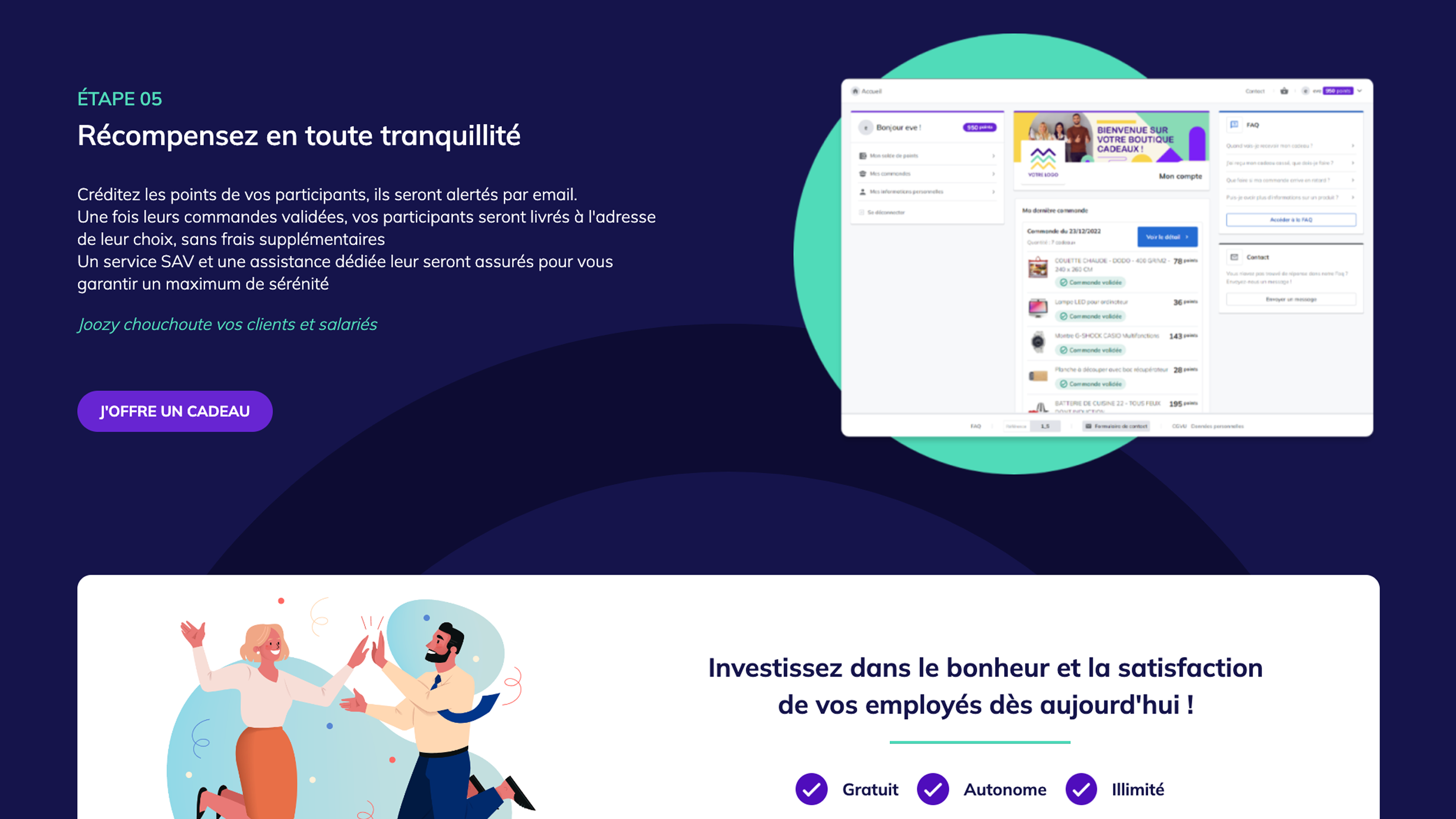 capture du site joozy